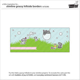 slimline grassy hillside borders