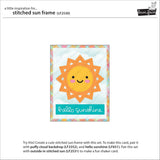 stitched sun frame