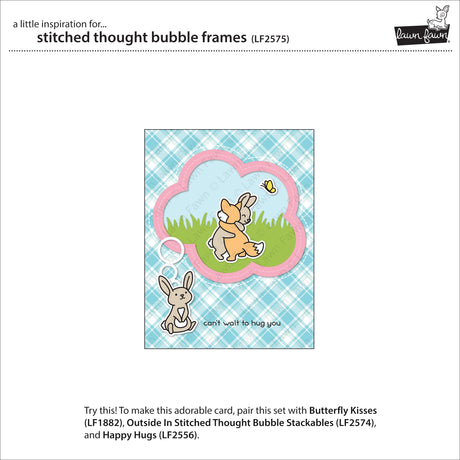 stitched thought bubble frames