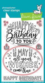 giant birthday messages lawn cuts