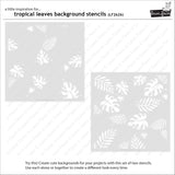 tropical leaves background stencils