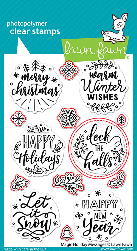 magic holiday messages lawn cuts