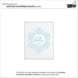 stitched snowflake frame
