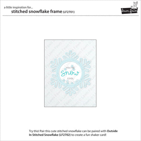 stitched snowflake frame