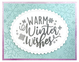 stitched snowflake backdrop