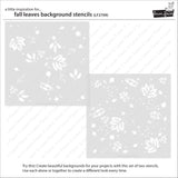 fall leaves background stencils
