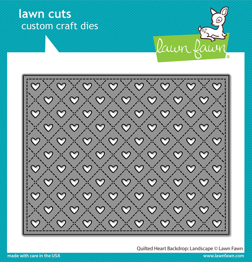 quilted heart backdrop: landscape