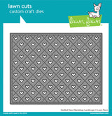 quilted heart backdrop: landscape