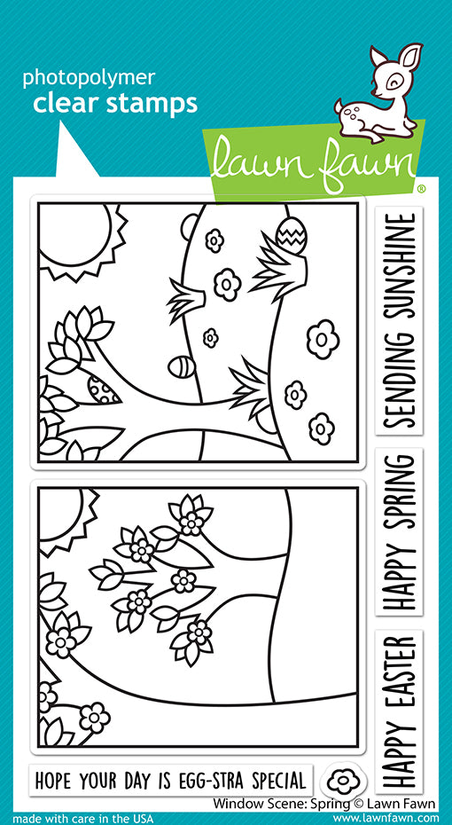 window scene: spring