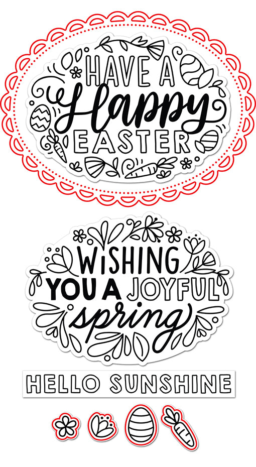 giant easter messages lawn cuts