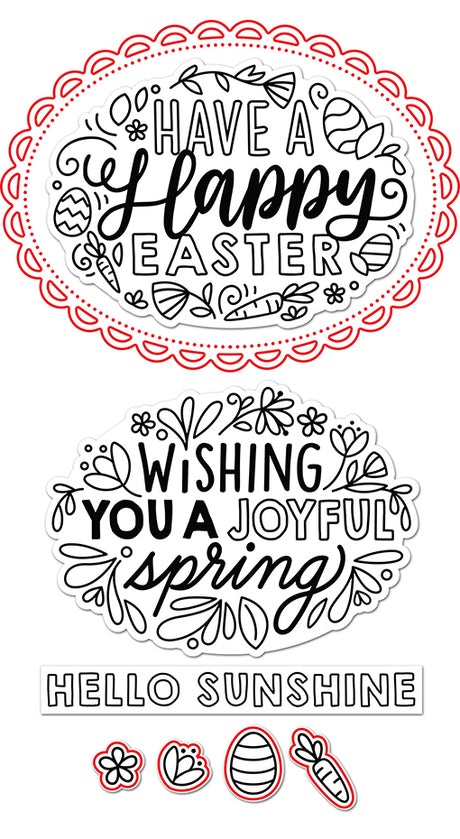 giant easter messages lawn cuts