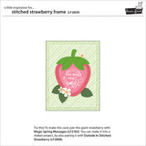 stitched strawberry frame