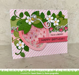 stitched strawberry frame