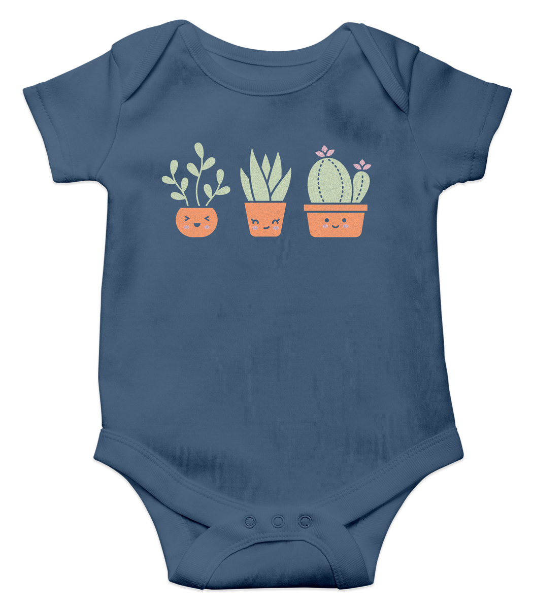 happy succulents onesie (12-18m)
