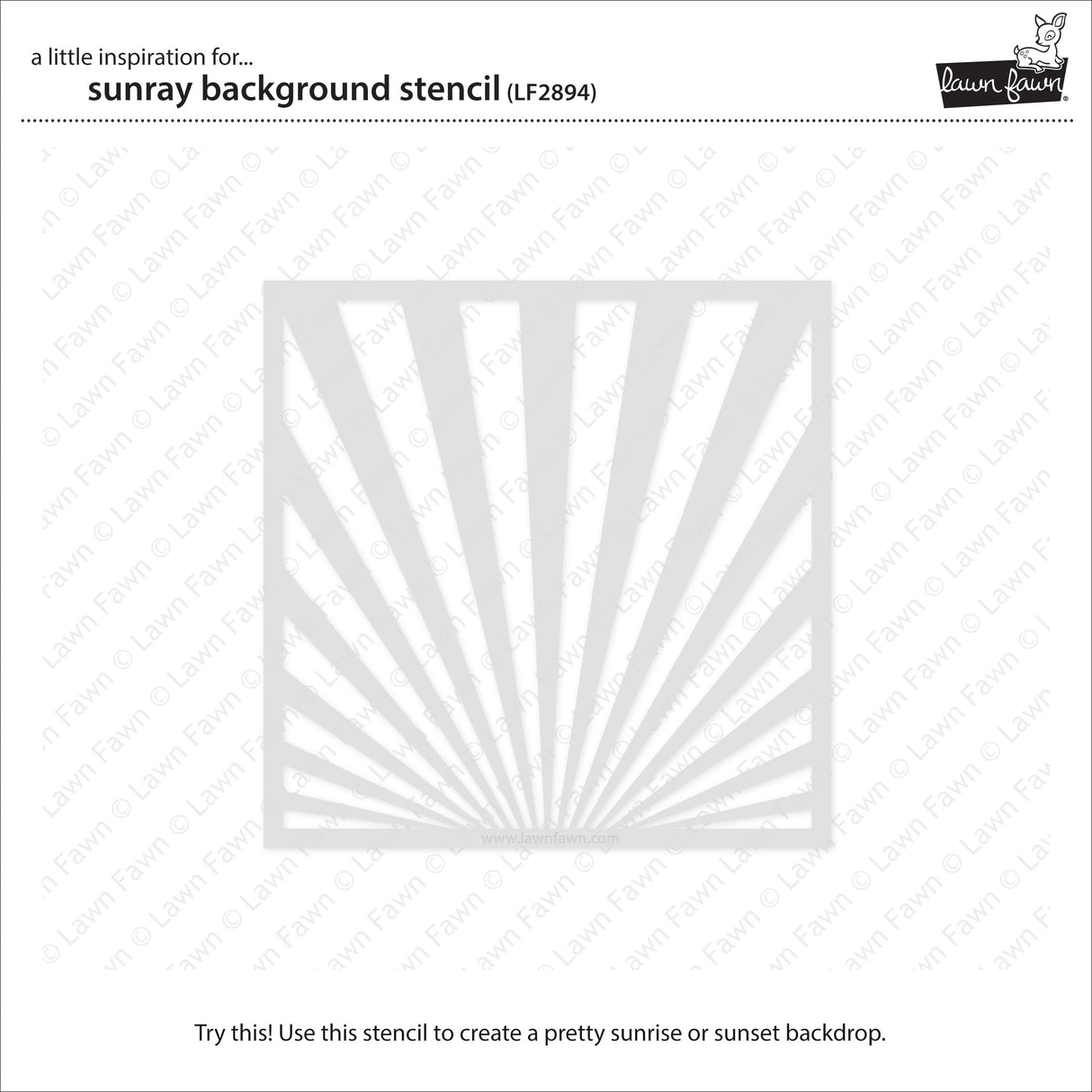 sunray background stencil