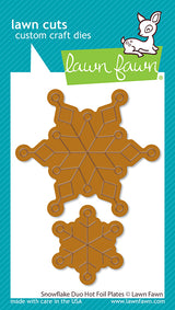 snowflake duo hot foil plates