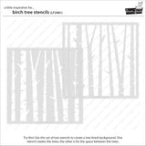 birch tree stencils