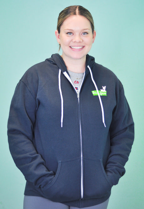 lawn fawn zip-up hoodie - XL