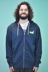 lawn fawn zip-up hoodie - 2XL