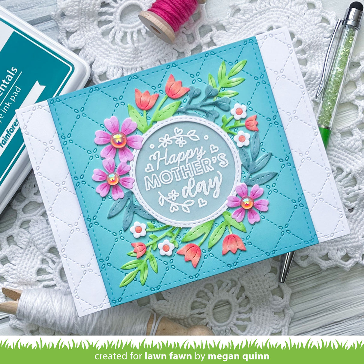 magic iris floral wreath add-on