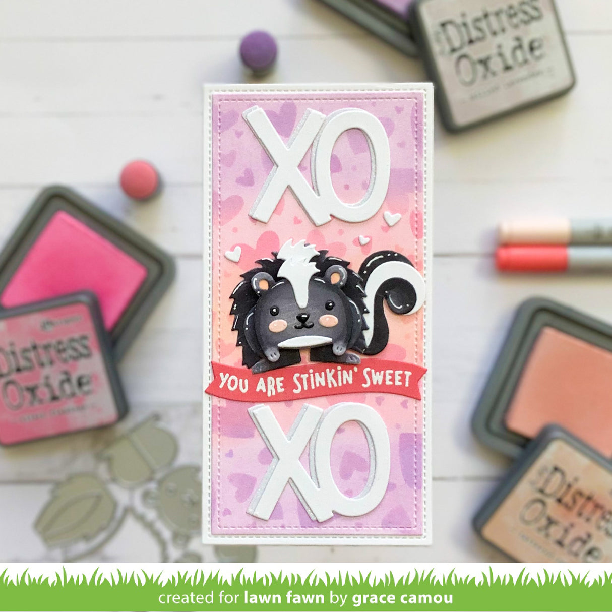 lots of hearts background stencils