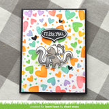 lots of hearts background stencils