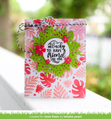 tropical leaves background stencils