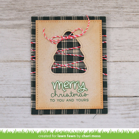 outside in stitched christmas tree stackables