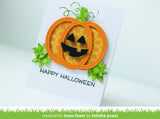 outside in stitched pumpkin
