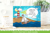 outside in stitched speech bubbles