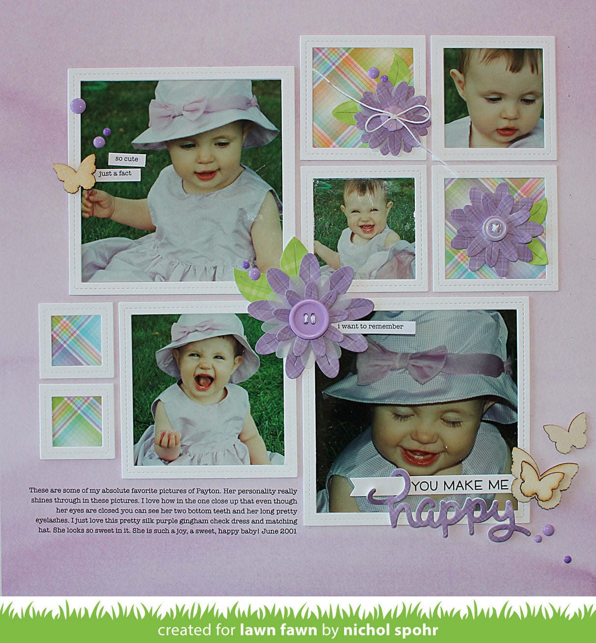 small stitched square stackables
