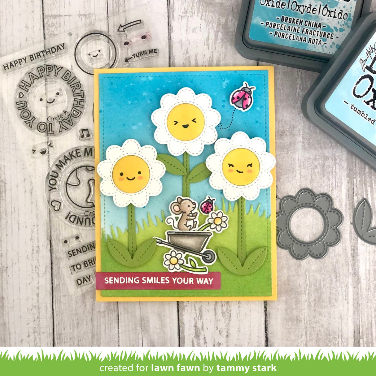 _reveal wheel circle add-on frames: flower and sun_