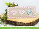 scalloped slimline with hearts: landscape