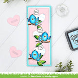 scalloped slimline with hearts: portrait