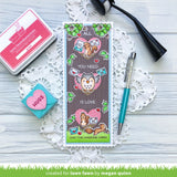 scalloped slimline with hearts: portrait