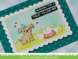_scalloped treat box dog house add-on_