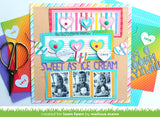 scalloped slimline with hearts: landscape