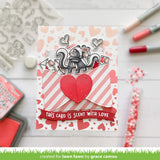lots of hearts background stencils