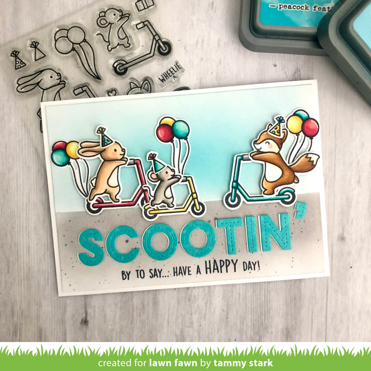 scootin' by