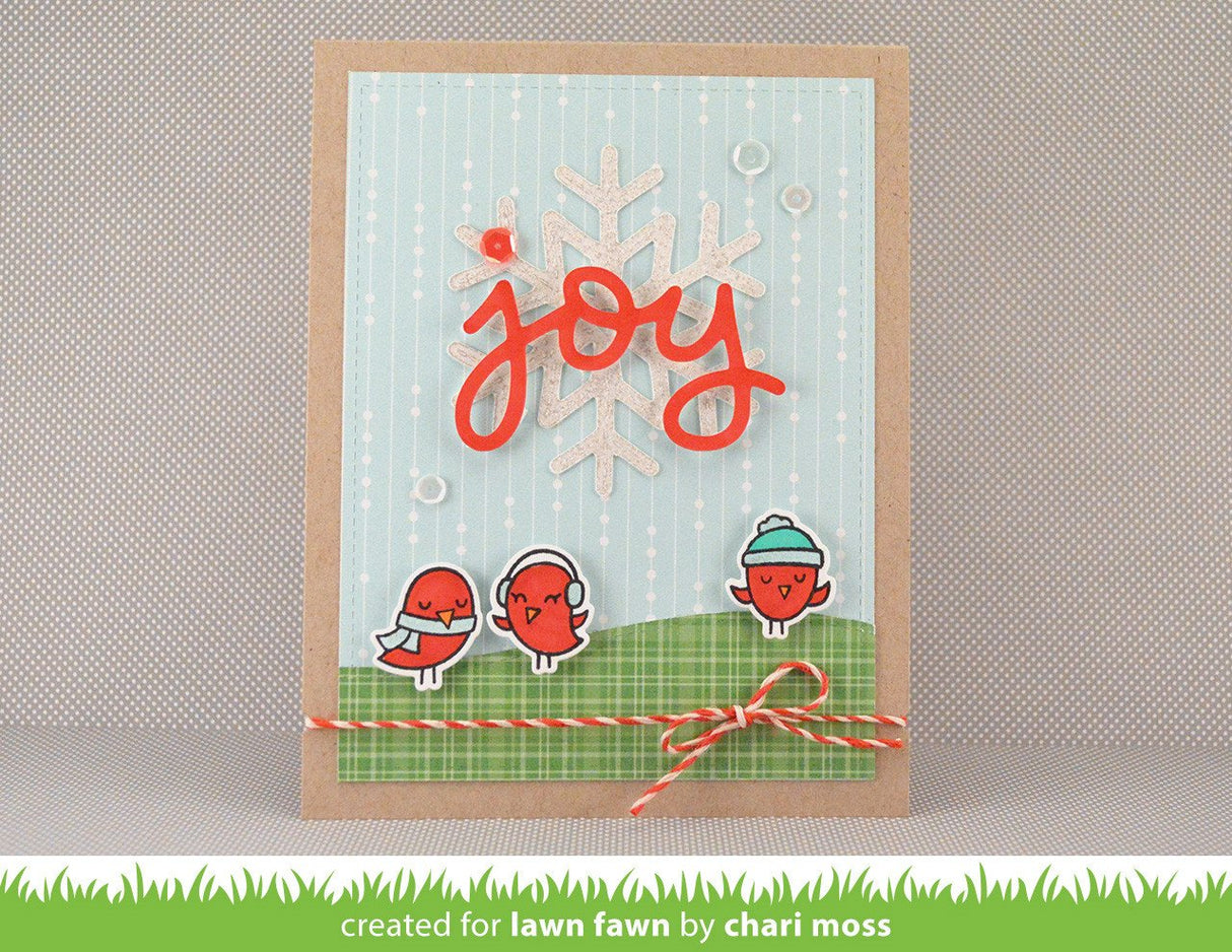 stitched snowflakes