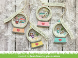 snow globe gift tag