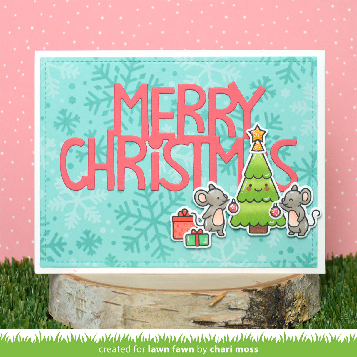snowflake background stencils