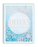 snowflake trio stencil