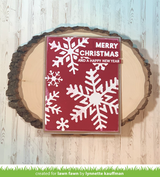 snowflake trio stencil