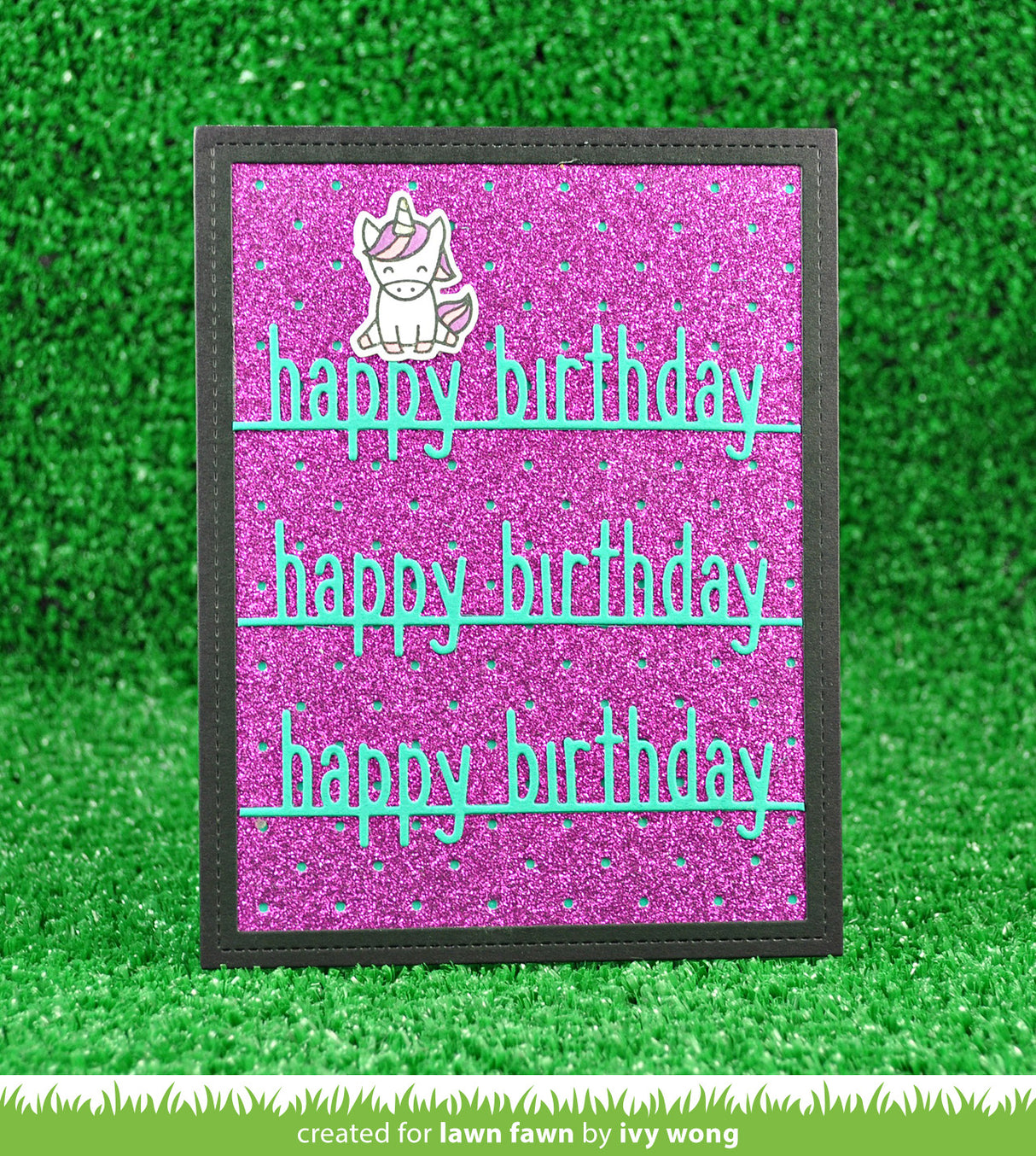 happy birthday line border