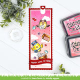 scalloped slimline with hearts: portrait