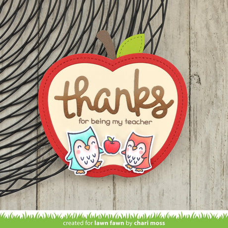 outside in stitched apple stackables