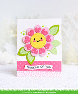 stitched flower frame