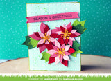 stitched poinsettia