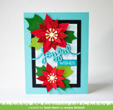 stitched poinsettia